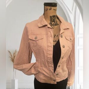 Light Pink/Mauve Denim Jacket